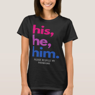 Camiseta Seu Ele Dele Por Favor Respeite Meus Pronomes Orgu