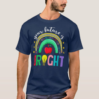Camiseta Seu Futuro Está De Volta Para O Arco-Íris Gelado D