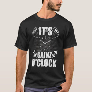 Camiseta Seu Gainz Está Relógio Musculação Levantamento de