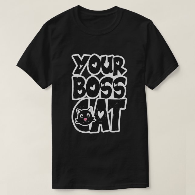 Camiseta Seu Gato Chefe (Frente do Design)