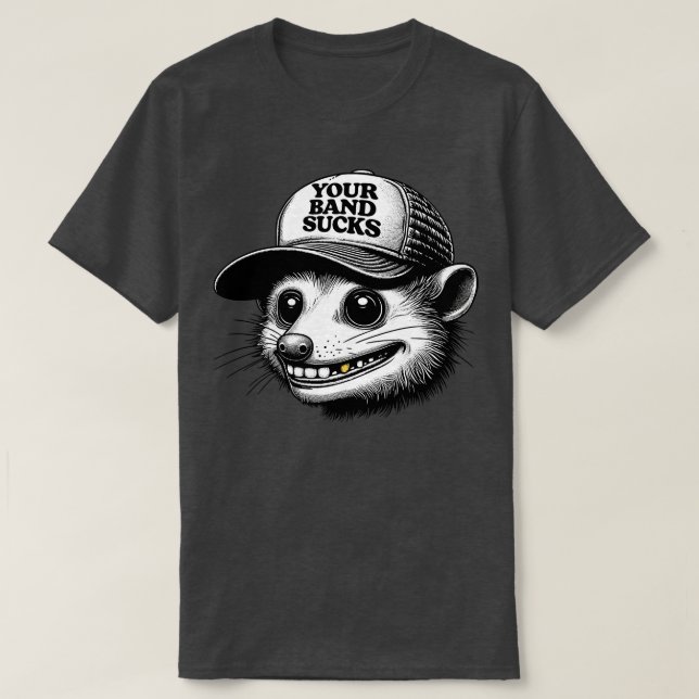 Camiseta Seu Hipster Sujo Possum (Frente do Design)