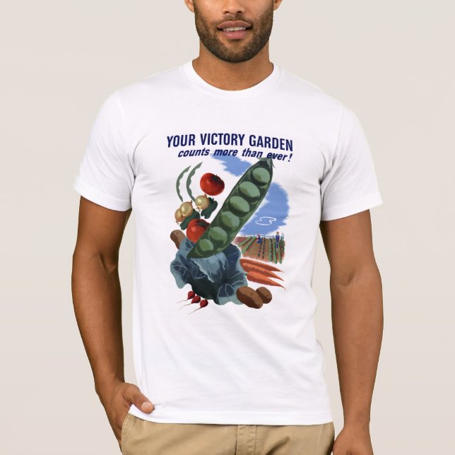 Camiseta Seu jardim de vitória conta mais do que nunca (Frente)