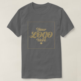Camiseta Seu logotipo aqui - Cinza Escura Personalizada - C
