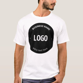 Camiseta Seu logotipo, imagem ou Design e texto editável