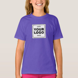 Camiseta Seu Logotipo - Quadrado - Fundo BRANCO