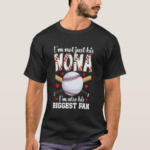 Camiseta Seu Maior Fã de Beisebol Nona de um Jogador de Bei