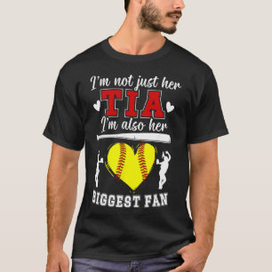 Camiseta Seu Maior Fã Softll Tia De Um Jogador Softll Tia
