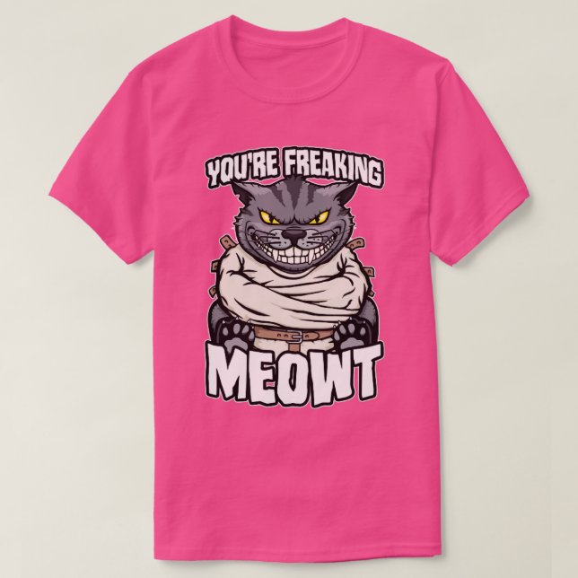 Camiseta Seu Maldito Gato Louco Engraçado Cats Loucos Adora (Frente do Design)