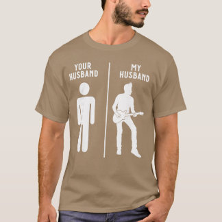 Camiseta Seu Marido Meu Marido Banda de Guitarra Música Clá