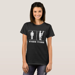 Camiseta Seu marido meu trabalhador da construção do mari