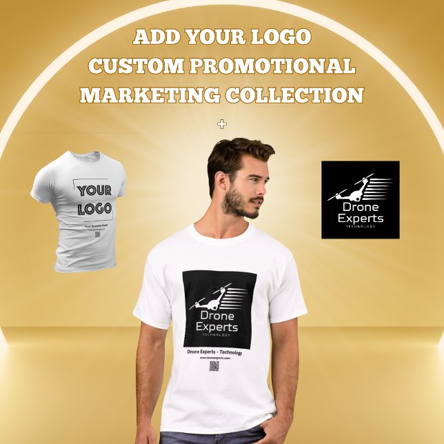 Camiseta Seu Marketing comercial personalizado de logotipo (Criador carregado)