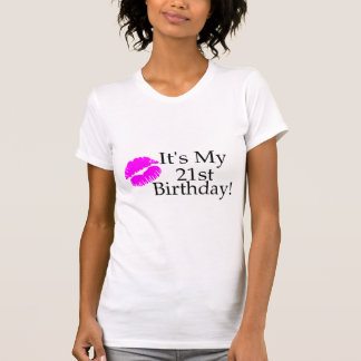 Camiseta Seu meu aniversário de 21 anos (beijo)
