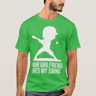 Camiseta seu namorada gosta do meu balanço