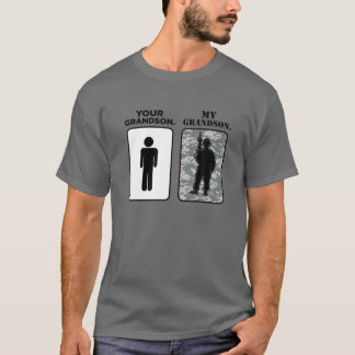 Camiseta Seu neto, meu neto Exército Militar Vovó G