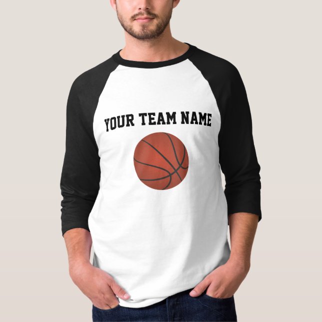 CAMISETA SEU NOME DA EQUIPA DE BASQUETEBOL (Frente)