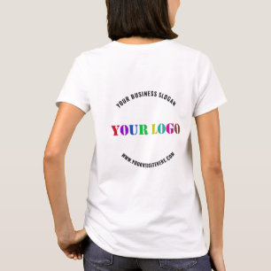 Camiseta Seu nome de logotipo Site T-Shirt Promocional Comp