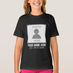 Camiseta Seu nome e idade da foto aqui