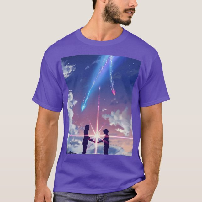 Camiseta Seu nome (Kimi no na wa) anime T-Shirt (Frente)