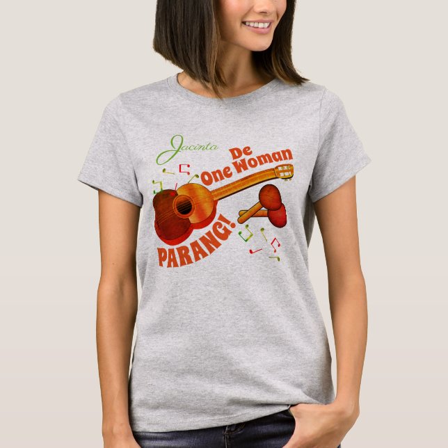 Camiseta (Seu nome opcional) Uma mulher Parang (Frente)