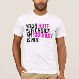 Camiseta Seu Ódio é uma escolha