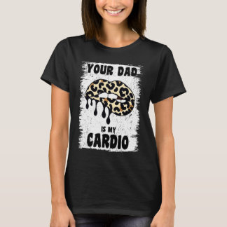 Camiseta Seu Pai É Meu Pai De Quente Lábios Leopardo De Ca