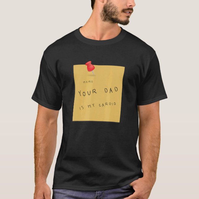Camiseta Seu Pai É Minha Cotação De Cardio 4 (Frente)
