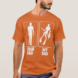 Camiseta Seu Pai Meu Pai Mergulhando Speardiver Spea
