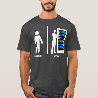 Camiseta Seu Pai Meu Pai Profundo banco de dados de TI