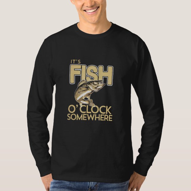 Camiseta Seu Peixe Clock Em Algum Lugar (Frente)