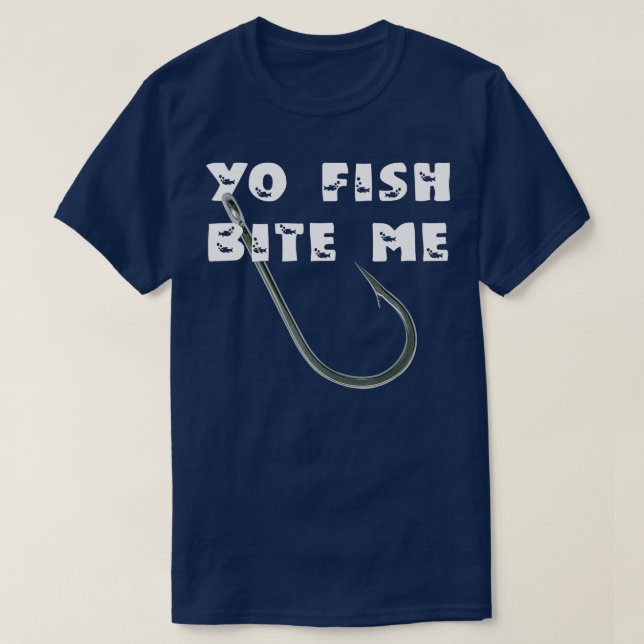 Camiseta Seu Peixe Me Morde De Pescar (Frente do Design)