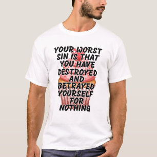 Camiseta Seu pior pecado