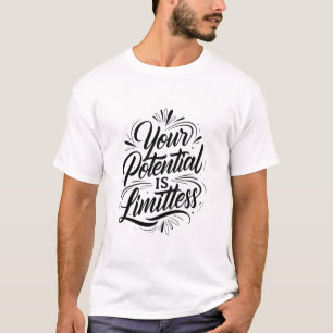 Camiseta Seu Potencial é Ilimitado – Crescimento Inspirador