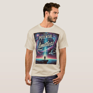Camiseta Seu potencial é imutável - Moti inspirado em galáx
