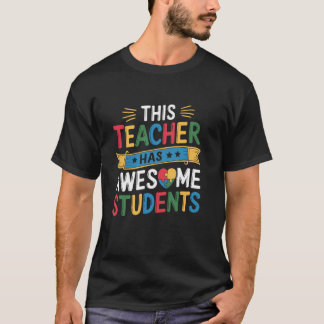 Camiseta Seu Professor Tem Alunos Incríveis Puzzle Autismo 