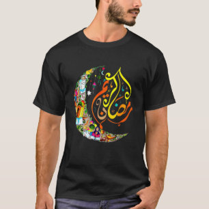 Camiseta Seu Ramadã muçulmano Eid Mubarak Islâmico Happy Ra