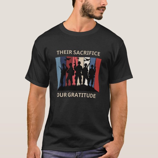 Camiseta Seu Sacrifício, Nossa Gratidão (Frente)