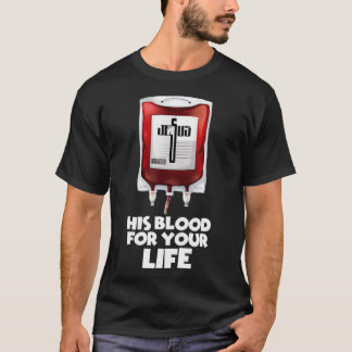 Camiseta Seu sangue para sua vida Tee Jesus Tee Blood Tee