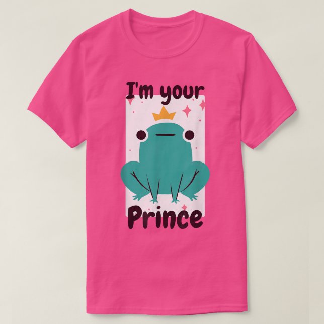 Camiseta Seu Sapo Príncipe Engraçado Fada Design (Frente do Design)