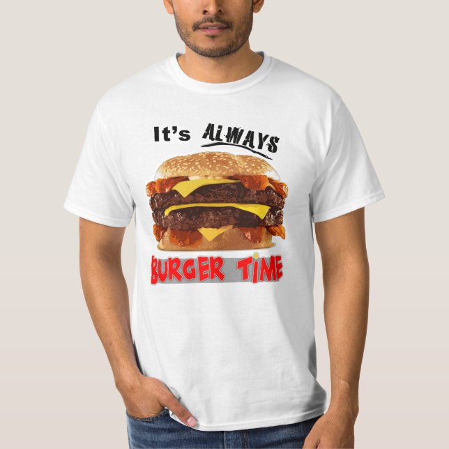 Camiseta Seu sempre tempo do hamburguer (Frente)