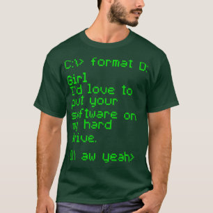 Camiseta Seu software na minha unidade de Duro