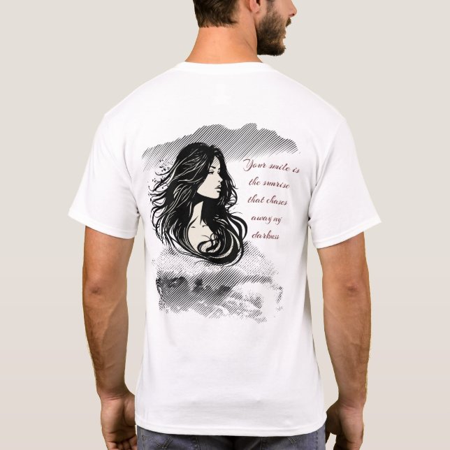 Camiseta Seu sorriso é o nascer do sol (Verso)