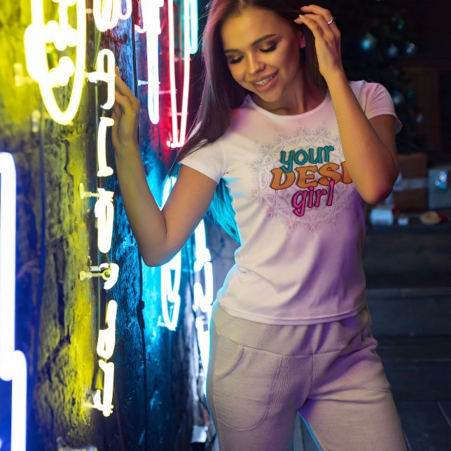 Camiseta Seu Swag Desi Girl (Criador carregado)