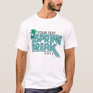 Camiseta Seu t-shirt do costume das férias da primavera