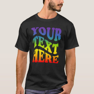Camiseta Seu Texto Aqui Arco-íris Lgbtq Lésbica Gay Orgulho