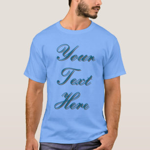 Camiseta Seu texto Caligrafia Minimalista Moderna Fofa