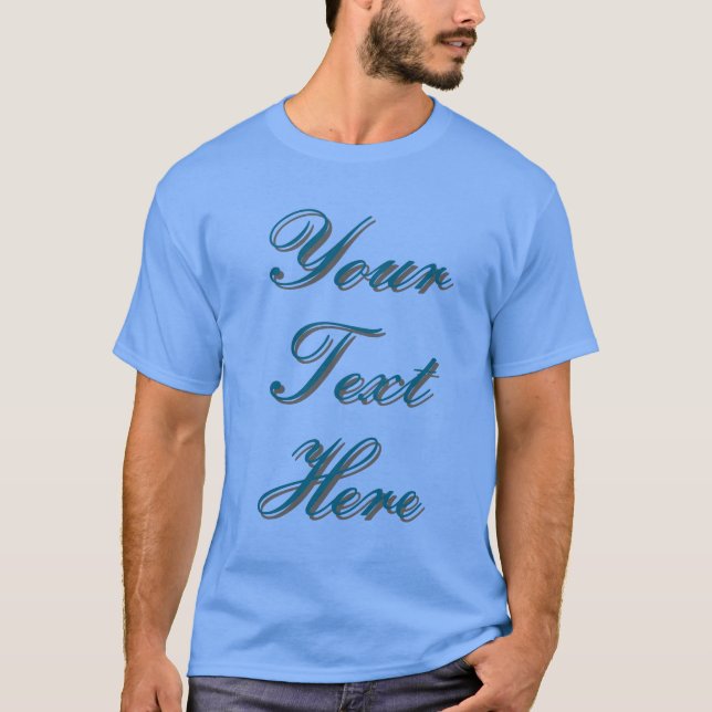 Camiseta Seu Texto Caligrafia Moderna Minimalista (Frente)