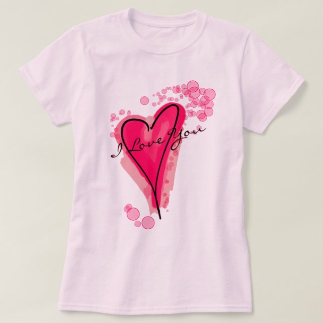 Camiseta SEU TEXTO Cor de Água Rosa (Frente do Design)