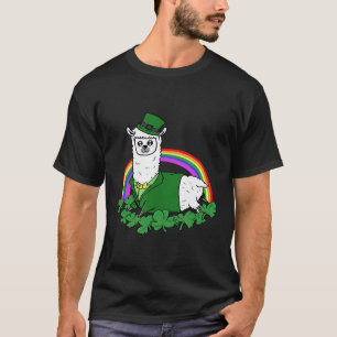 Camiseta Seu Traje de Llama Leprechaun do Dia de São Patríc