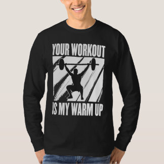 Camiseta Seu treino é meu aquecimento Motivação de Treiname