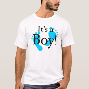 Camiseta Seu um menino - bebê, recém-nascido, celebraçã